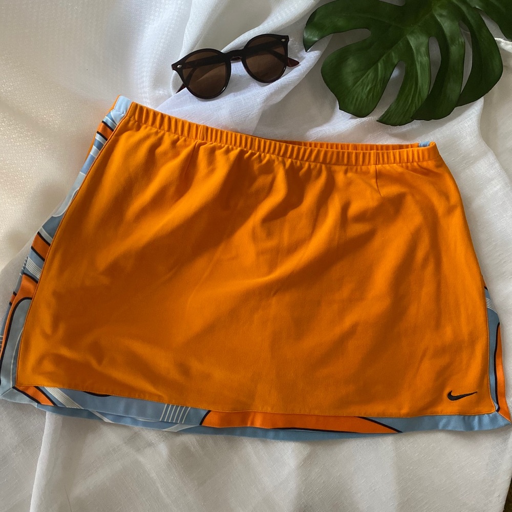 Orange Nike Tennis Skirt, Size M
